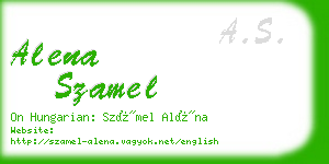 alena szamel business card